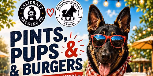 Pints, Pups & Burgers Summer Fundraiser 