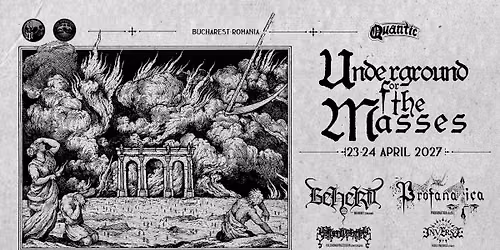 UNDERGROUND FOR THE MASSES - IV -  23 - 24 . 04 . 2027 | Quantic \u00b7 Bucharest Romania