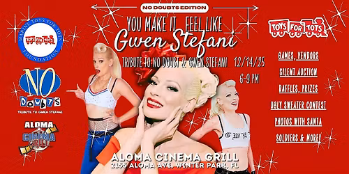 No Doubt Gwen Stefani Holiday Tribute & Toys for Tots at Aloma Cinema Grill