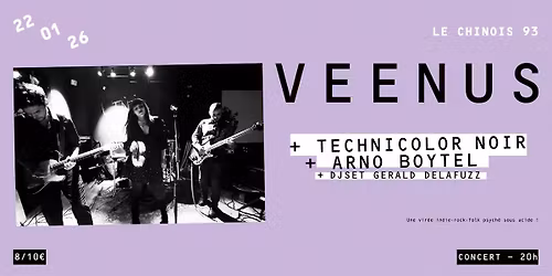 VEENUS + TECHNICOLOR NOIR + ARNO BOYTEL +  DJ G\u00c9RALD DELAFUZZ