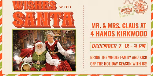 Santa & Mrs. Claus at 4 Hands + Peacemaker Kirkwood