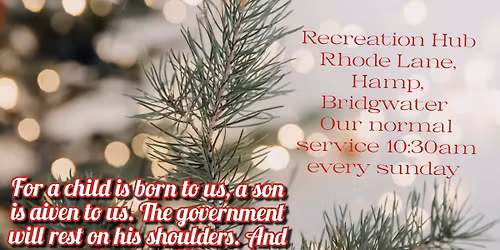 Christmas candle light Carols service