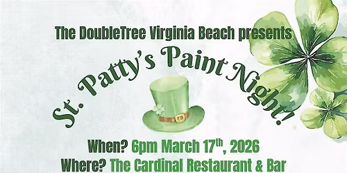 St. Patty\u2019s Paint & Sip Party, A Lucky Night of Creativity & Cocktails