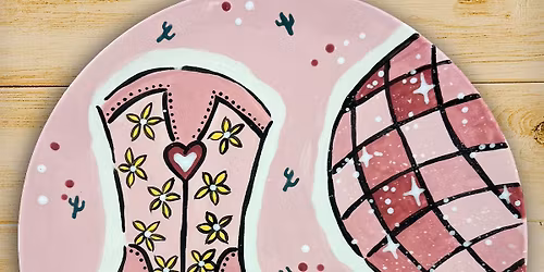Let\u2019s Go Girls - plate painting workshop and fun country music night 
