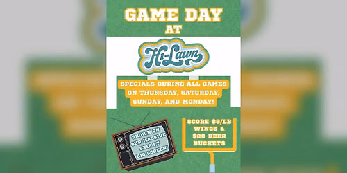 GAME DAY AT HI LAWN