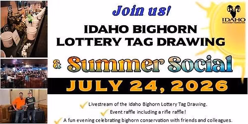 Meridian - Idaho Bighorn Lottery Tag Drawing & Summer Social