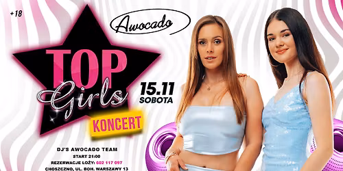 SOBOTA 15.11--TOP GIRLS-koncert