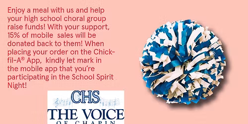 Chapin High School Choral Boosters Spirit Night