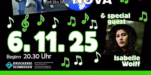 Beat & Eat mit TERRA NOVA und Isabelle Wolff als special guest in der Koblenzer Geckolounge