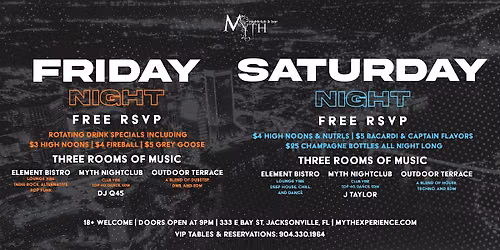 Myth Nightclub Weekend Special | Friday and Saturday Nights