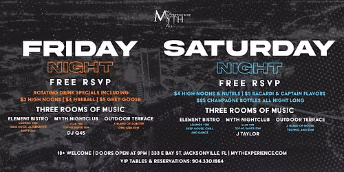 Myth Nightclub Weekend Special | Friday and Saturday Nights