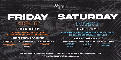 Myth Nightclub Weekend Special | Friday and Saturday Nights