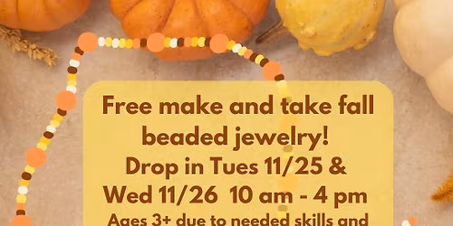 Free Make and Take Beaded Fall Necklace