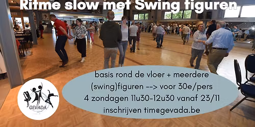 4 lessen Ritme Slow met Swingfiguren vanaf zo 23\/11