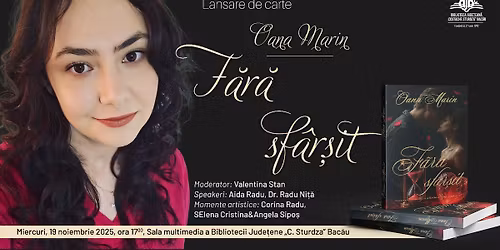 Lansare de carte. Oana Marin - F\u0103r\u0103 sf\u00e2r\u0219it