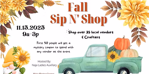 Nov 15th Sip N Shop