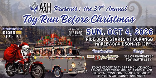 The 34th Annual Toy Run Before Christmas