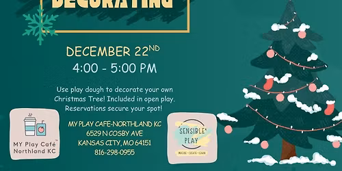 Christmas Tree Play Dough Decorating!