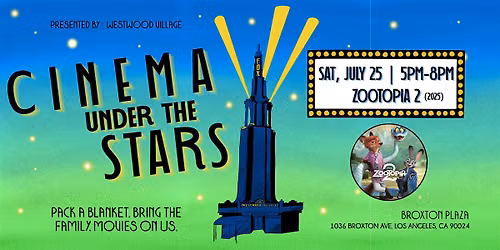 Cinema Under the Stars 2026: Zootopia 2