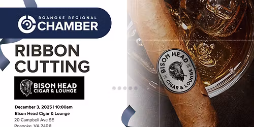 Ribbon Cutting - Bison Head Cigar & Lounge