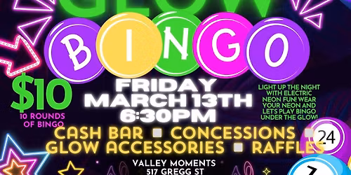 Glow Bingo Night - GVHS Booster Club