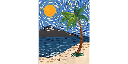 Starry Beach Night - Paint and Sip in Houston | Classpop!\u2122