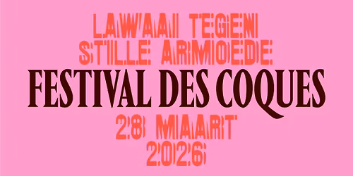 Festival des Coques 2026: Lawaai tegen stille armoede