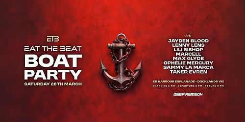 Eat The Beat : LAST BOAT PARTY OF THE SUMMER 2026