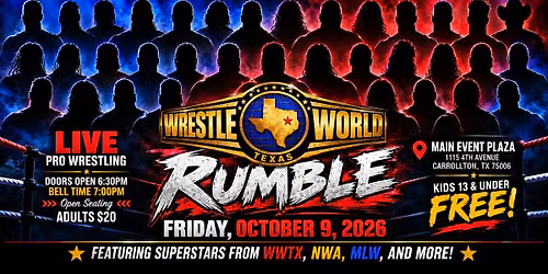 Wrestle World Rumble: 30 Wrestlers. 1 Winner.