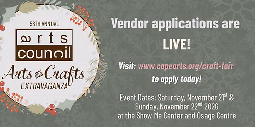 SHOW ME CENTER: Arts and Crafts Extravaganza Hosted by the Arts Council of Southeast Missouri
