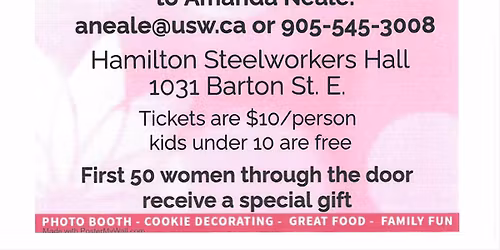 Hamilton Women of Steel Committee - Womens Day Breakfast