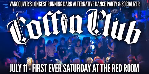 COFFIN CLUB \ud83d\udc80 Saturday Goth Party @ The Red Room!