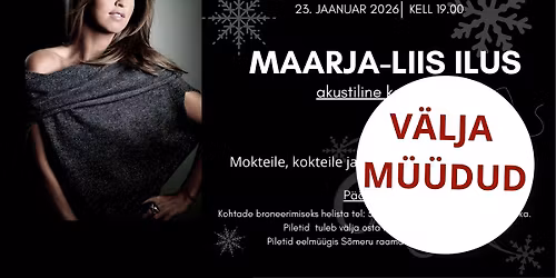 V\u00c4LJA M\u00dc\u00dcDUD Maarja-Liis Ilus Salongi\u00f5htu akustiline kontsert