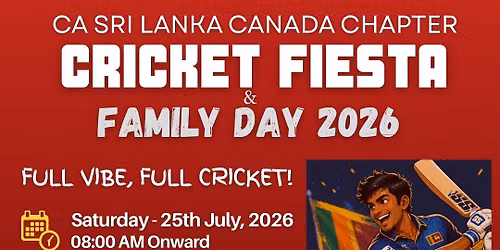 CA Sri Lanka Canada Chapter - Cricket Fiesta 2026