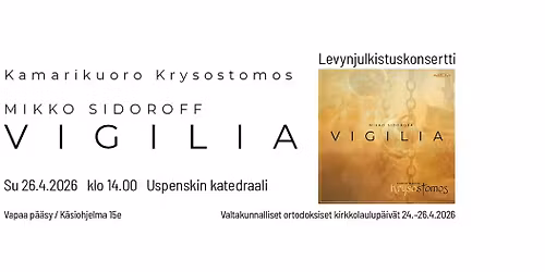 VIGILIA levynjulkistamiskonsertti