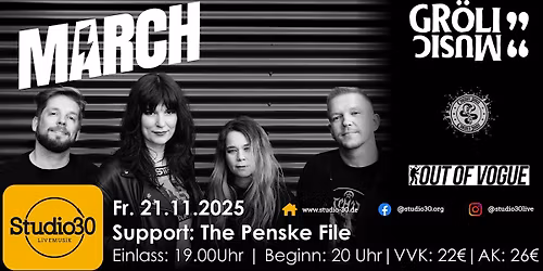 MARCH + The Penske File|Studio 30