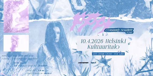Poppy (US): Constantly Nowhere Tour, Kulttuuritalo, Helsinki 10.4.2026