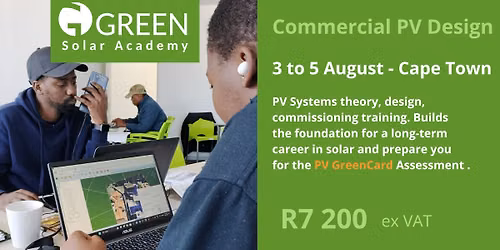 Commercial PV Design - CPT - 3-Day Masterclass
