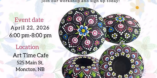 Moncton-Hoppy Dots & Spring Bloom Dot-Painting Workshop