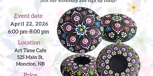 Moncton-Hoppy Dots & Spring Bloom Dot-Painting Workshop