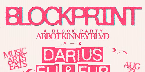 Blockprint - Darius at Abbot Kinney Memorial Branch Library - Venice