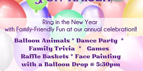 New Year's Eve Fun-Raiser at the UM Free Public Library