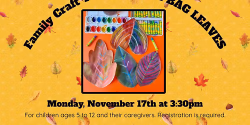 Family Craft Time: Brown Bag Leaves