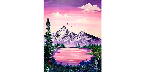 Soft Pink Mountain Sunrise - Paint and Sip in Denver | Classpop!\u2122