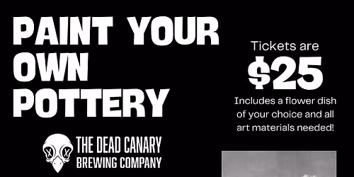 POP Night: Paint your Own Pottery