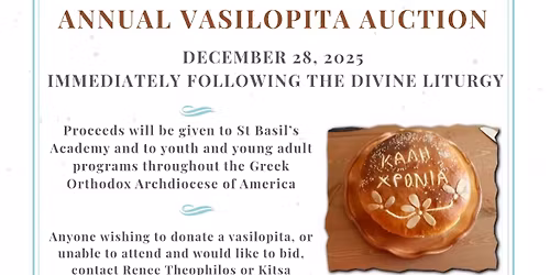 Philoptochos Vasilopita Auction 