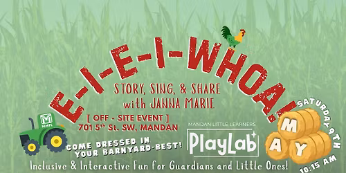 [OFF-SITE EVENT: PlayLab] E-I-E-I-WHOA! Story, Sing, & Share with Janna Marie