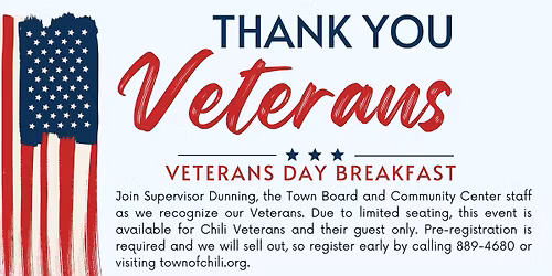 Town of Chili Veteran Breakfast