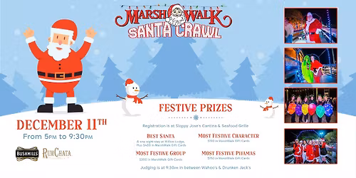 11th Annual Santa Crawl on the MarshWalk! 
