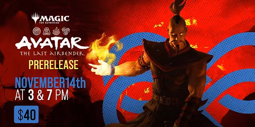 Double Infinity Avatar The Last Airbender Prerelease Event!